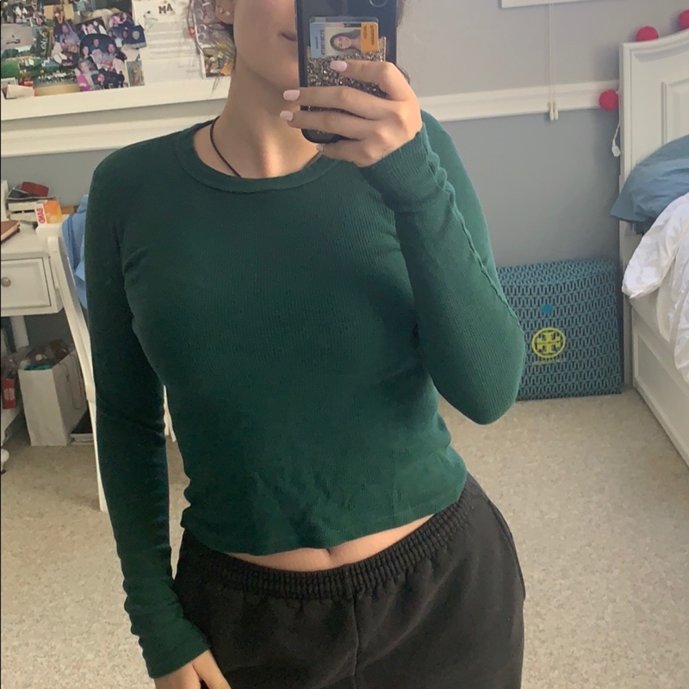 Brandy Melville green long sleeve
